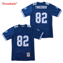 West Canaan Coyotes #82 Charlie Tweeder MOVIE Blue Throwback Football Jersey