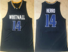 Whitnall High School #14 Tyler Herro Navy Blue Basketball Jersey