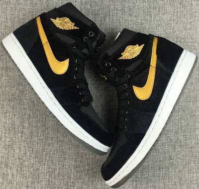 Women's Air Jordan 1(I) Black Basketball shoes size 36-39