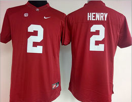 Women's Alabama Crimson Tide #2 Derrick Henry Red Authentic Stitched College Football Jersey