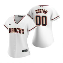 Women's Custom Nike Arizona Diamondbacks Any Name White Authentic Stitched Baseball jersey