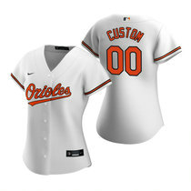 Women's Custom Nike Baltimore Orioles Any Name White Game Authentic stitched MLB jersey