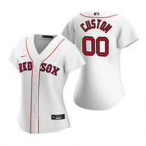 Women's Custom Nike Boston Red Sox Any Name White Authentic stitched MLB jersey