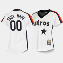 Women's Custom Nike Houston Astros White Cooperstown Collection Authentic stitched MLB jersey