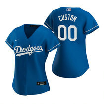 Women's Custom Nike Los Angeles Dodgers Blue Game Authentic Stitched MLB Jersey
