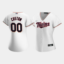 Women's Custom Nike Minnesota Twins White Game Authentic Stitched MLB jersey