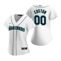 Women's Custom Nike Seattle Mariners White Game Authentic Stitched MLB jersey