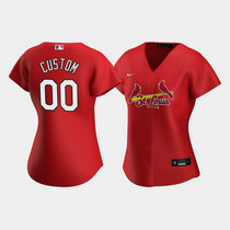 Women's Custom Nike St.Louis Cardinals Red Game Authentic stitched MLB jersey