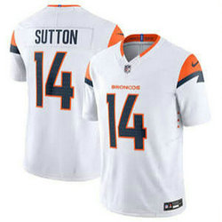 Women's Denver Broncos #14 Courtland Sutton White NFL jersey