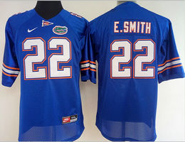 Women's Florida Gators #22 Emmitt Smith Blue Authentic Stitched College Football Jersey