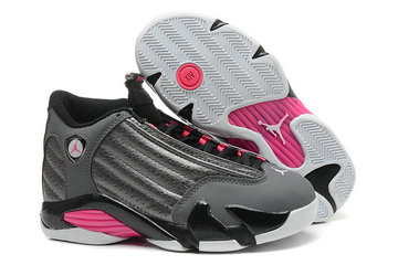 Women's Jordan 14(XIV) Grey authentic Air shoes 36-40