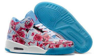 Women's Jordan 3(III) Air Camo Blue Basketball shoes size 36-40