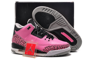 Women's Jordan 3(III) pink authentic Air shoes 36-40