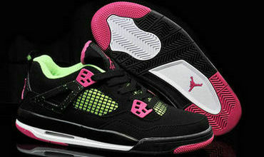 Women's Jordan 4(IV) Air Black Basketball shoes size 36-40