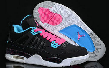 Women's Jordan 4(IV) Black Pink Basketball shoes size 36-40