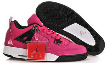 Women's Jordan 4(IV) Pink Black Basketball shoes size 36-40