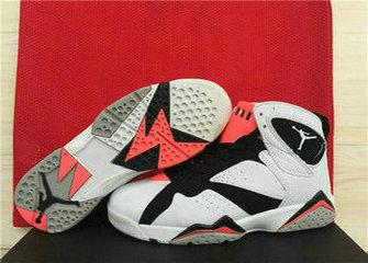 Women's Jordan 7(VII) Black white authentic Air shoes 36-40