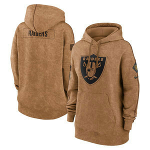Women's Las Vegas Raiders 2023 Camo Salute To Service Pullove Hoodie