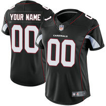 Women's Nike Arizona Cardinals Customized Black Limited Vapor Untouchable Authentic Stitched NFL Jerseys