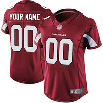 Women's Nike Arizona Cardinals Customized Red Limited Vapor Untouchable Authentic Stitched NFL Jerseys