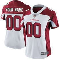 Women's Nike Arizona Cardinals Customized White Limited Vapor Untouchable Authentic Stitched NFL Jerseys