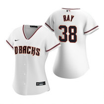 Women's Nike Arizona Diamondbacks #38 Robbie Ray White Authentic Stitched Baseball jersey