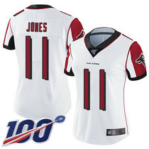 Women's Nike Atlanta Falcons #11 Julio Jones 100th Season White Vapor Untouchable Authentic stitched NFL jersey
