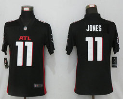 Women's Nike Atlanta Falcons #11 Julio Jones Black 2020 Authentic Stitched NFL Jersey