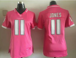 Women's Nike Atlanta Falcons #11 Julio Jones Pink Authentic Stitched NFL jersey