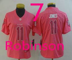 Man Nike Atlanta Falcons #7 Robinson Pink Rush Fashion Authentic stitched NFL jersey