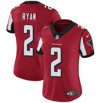 Women's Nike Atlanta Falcons #2 Matt Ryan Red Vapor Untouchable Authentic stitched NFL jersey