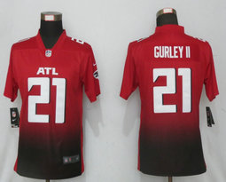 Women's Nike Atlanta Falcons #21 Todd Gurley II Red 2020 Authentic Stitched NFL Jersey