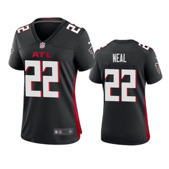 Women's Nike Atlanta Falcons #22 Keanu Neal Black Game Authentic Stitched NFL Jersey