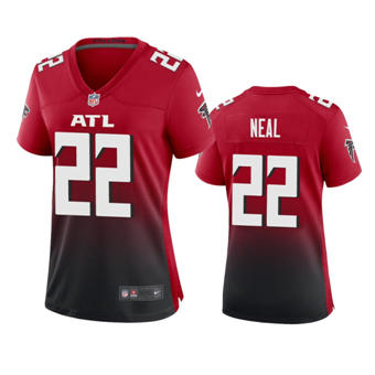 Women's Nike Atlanta Falcons #22 Keanu Neal Red Game Authentic Stitched NFL Jersey