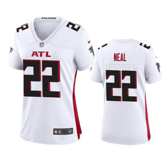 Women's Nike Atlanta Falcons #22 Keanu Neal White Game Authentic Stitched NFL Jersey