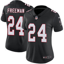 Women's Nike Atlanta Falcons #24 Devonta Freeman Black Vapor Untouchable Authentic Stitched NFL Jerseys