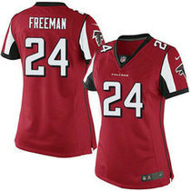 Women's Nike Atlanta Falcons #24 Devonta Freeman Red Authentic Stitched NFL Jerseys