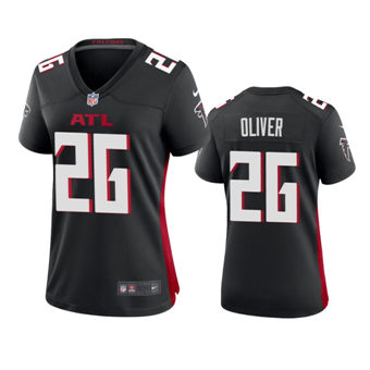Women's Nike Atlanta Falcons #26 Isaiah Oliver Black Game Authentic Stitched NFL Jersey