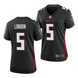 Women's Nike Atlanta Falcons #5 Drake London Black Vapor Untouchable Authentic Stitched NFL Jerseys