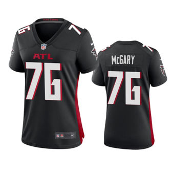 Women's Nike Atlanta Falcons #76 Kaleb McGary Black Game Authentic Stitched NFL Jersey