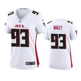Women's Nike Atlanta Falcons #93 Allen Bailey White Game Authentic Stitched NFL Jersey