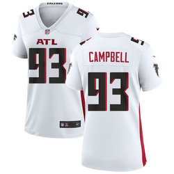 Women's Nike Atlanta Falcons #93 Calais Campbell White Vapor Untouchable Authentic Stitched NFL Jerseys