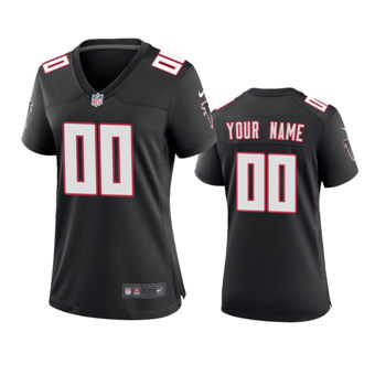 Women's Nike Atlanta Falcons Customized Black Vapor Untouchable Authentic Stitched NFL Jerseys