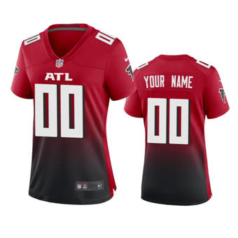 Women's Nike Atlanta Falcons Customized Red Vapor Untouchable Authentic Stitched NFL Jerseys