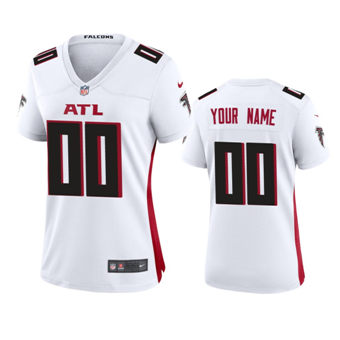 Women's Nike Atlanta Falcons Customized White Vapor Untouchable Authentic Stitched NFL Jerseys