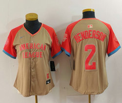 Women's Nike Baltimore Orioles #2 Gunnar Henderson 2024 All Star Authentic Stitched MLB Jersey
