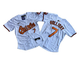 Women's Nike Baltimore Orioles #7 Jackson Holliday White Limited Jersey
