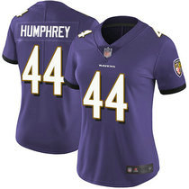 Women's Nike Baltimore Ravens #44 Marlon Humphrey Purple Vapor Untouchable Authentic Stitched NFL Jersey