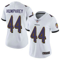 Women's Nike Baltimore Ravens #44 Marlon Humphrey White Vapor Untouchable Authentic Stitched NFL Jersey