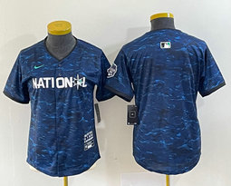 Women's Nike Blank Royal 2023 All-Star Stitched Baseball Jersey